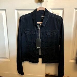 *Brand New* Denim jacket with front pocket closure.
